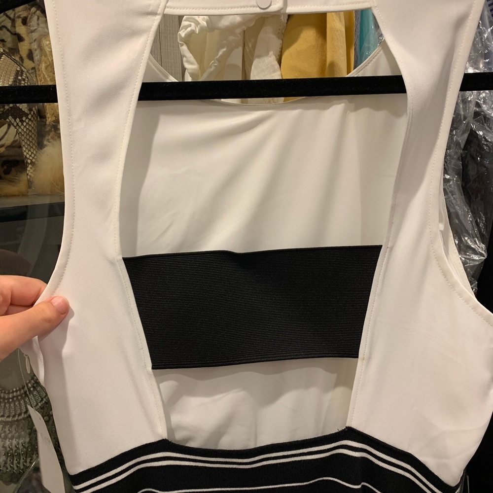 beautiful white dress with open back